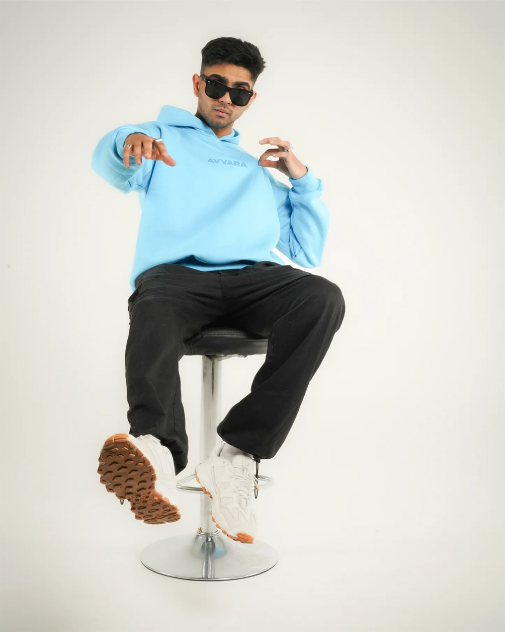 AVVARA Skyline Blue Hoodie