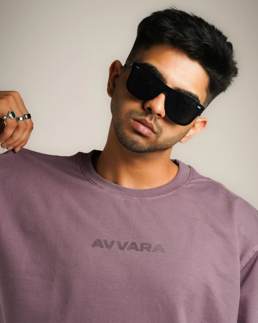 AVVARA Oversized Tee - Pearly Purple
