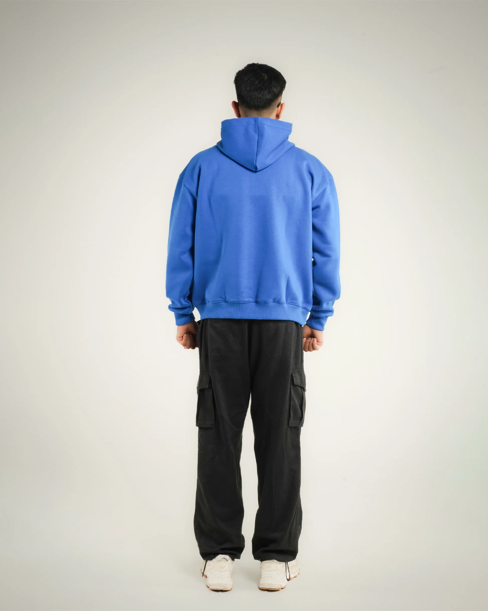 AVVARA Essential Hoodie - Celestial Blue (Back View)
