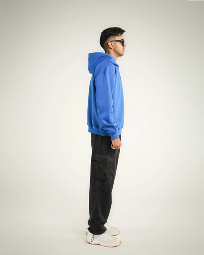 AVVARA Essential Hoodie - Celestial Blue (Side Vew)