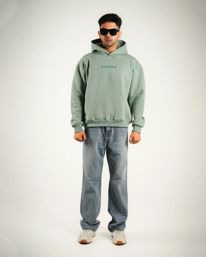 AVVARA Mint Green Hoodie - Front View
