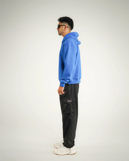 AVVARA Essential Hoodie - Celestial Blue (Side View)