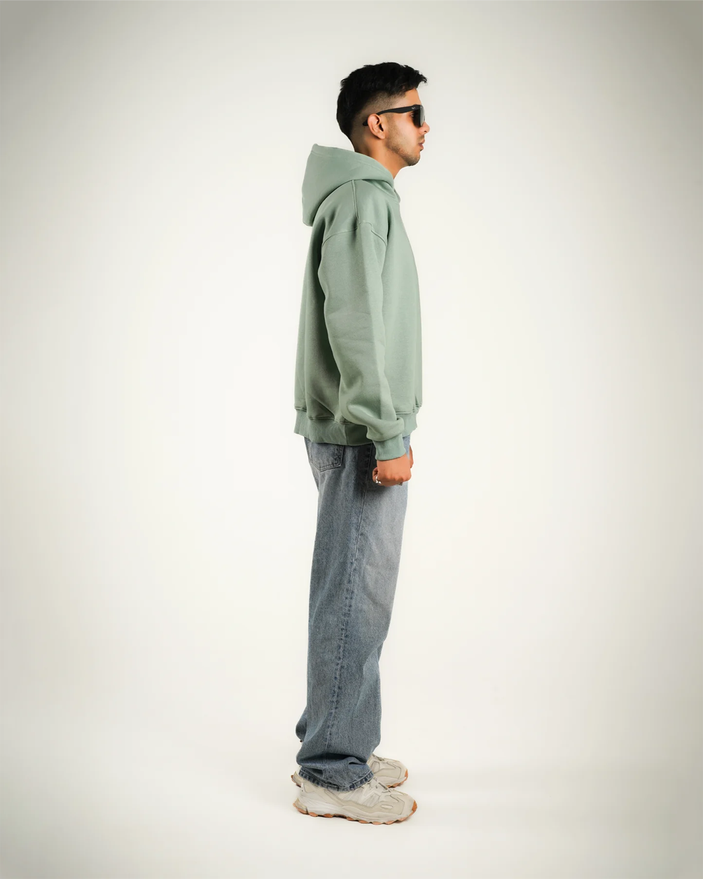 AVVARA Mint Green Hoodie- Side View