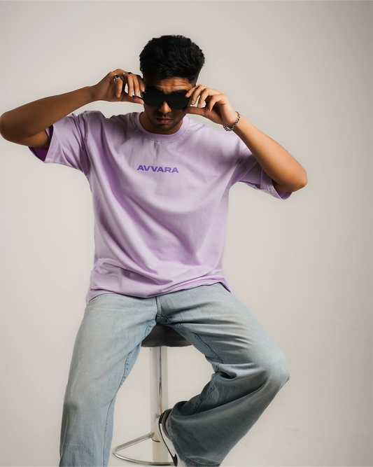 AVVARA Oversized Tee - Electric Lavender