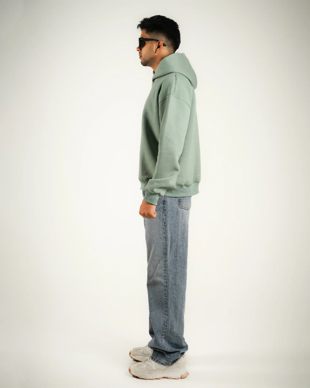 AVVARA Mint Green Hoodie- Side View