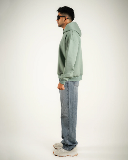 AVVARA Mint Green Hoodie- Side View