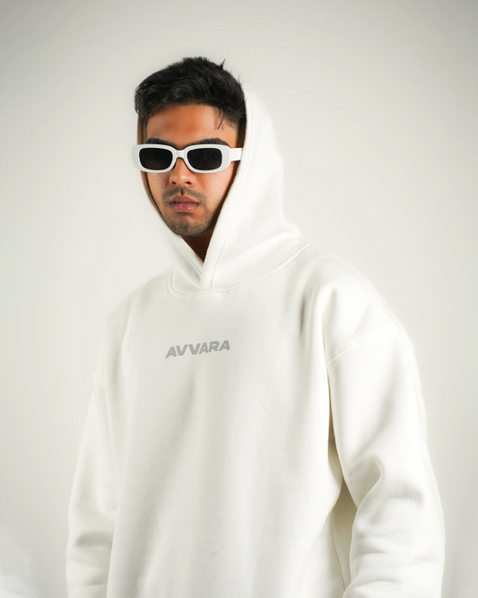 AVVARA Essential Hoodie - Arctic White