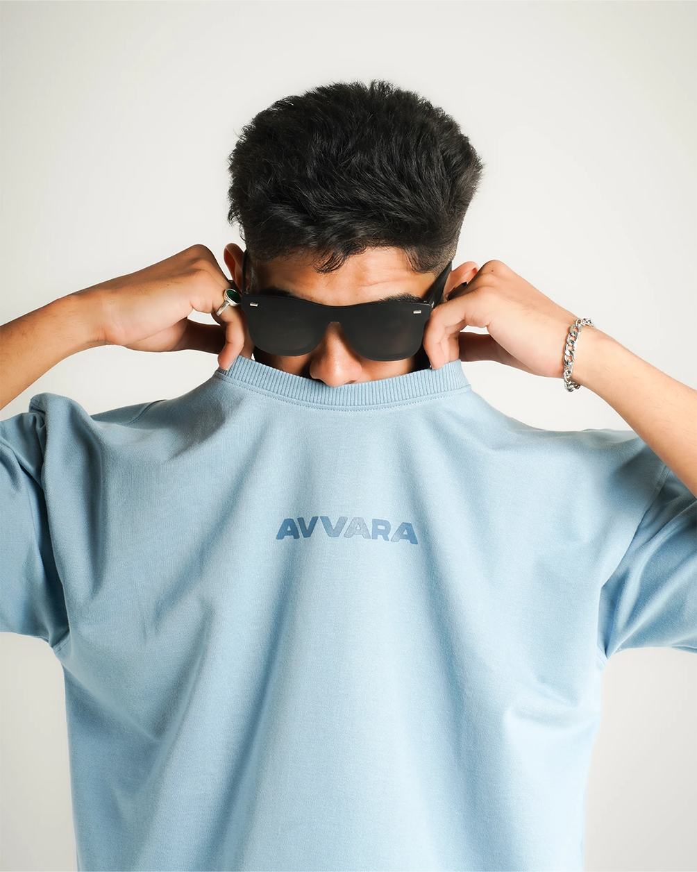 AVVARA Oversized Tee - Nimbus Blue