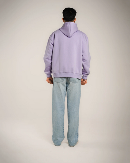 AVVARA Essential Hoodie - Ethereal Lavender (Back View)